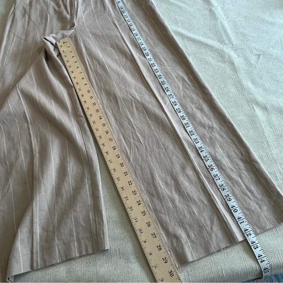 NWT The Limited Linen Blend Stripe Wide Leg Pants Trousers - Picture 14 of 16